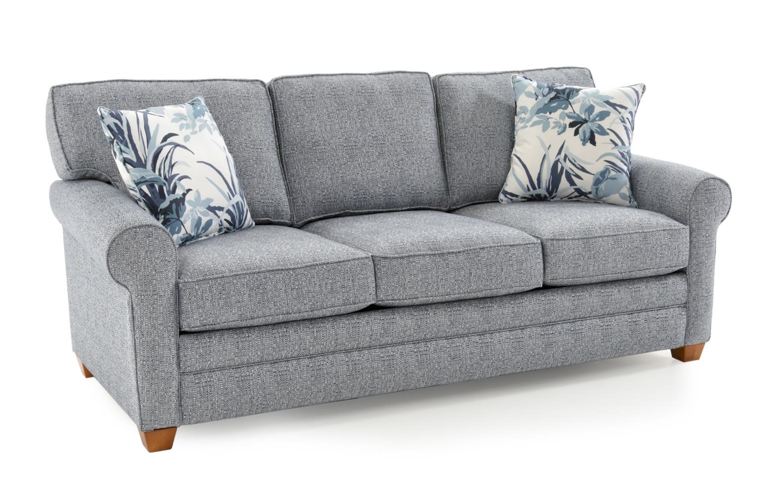 Capris Furniture 402 Q402 ALLOX OCEAN Casual Rolled Arm Sleeper Sofa